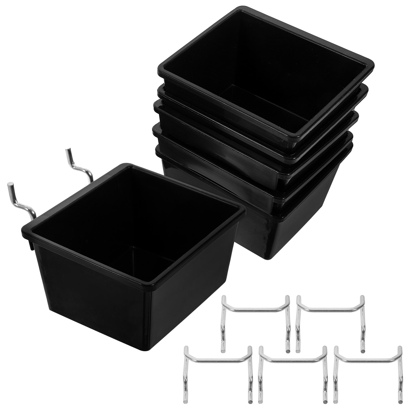 Home Improvement Binford Tools - 6Sets Pegboard Bins Plastic Storage Baskets