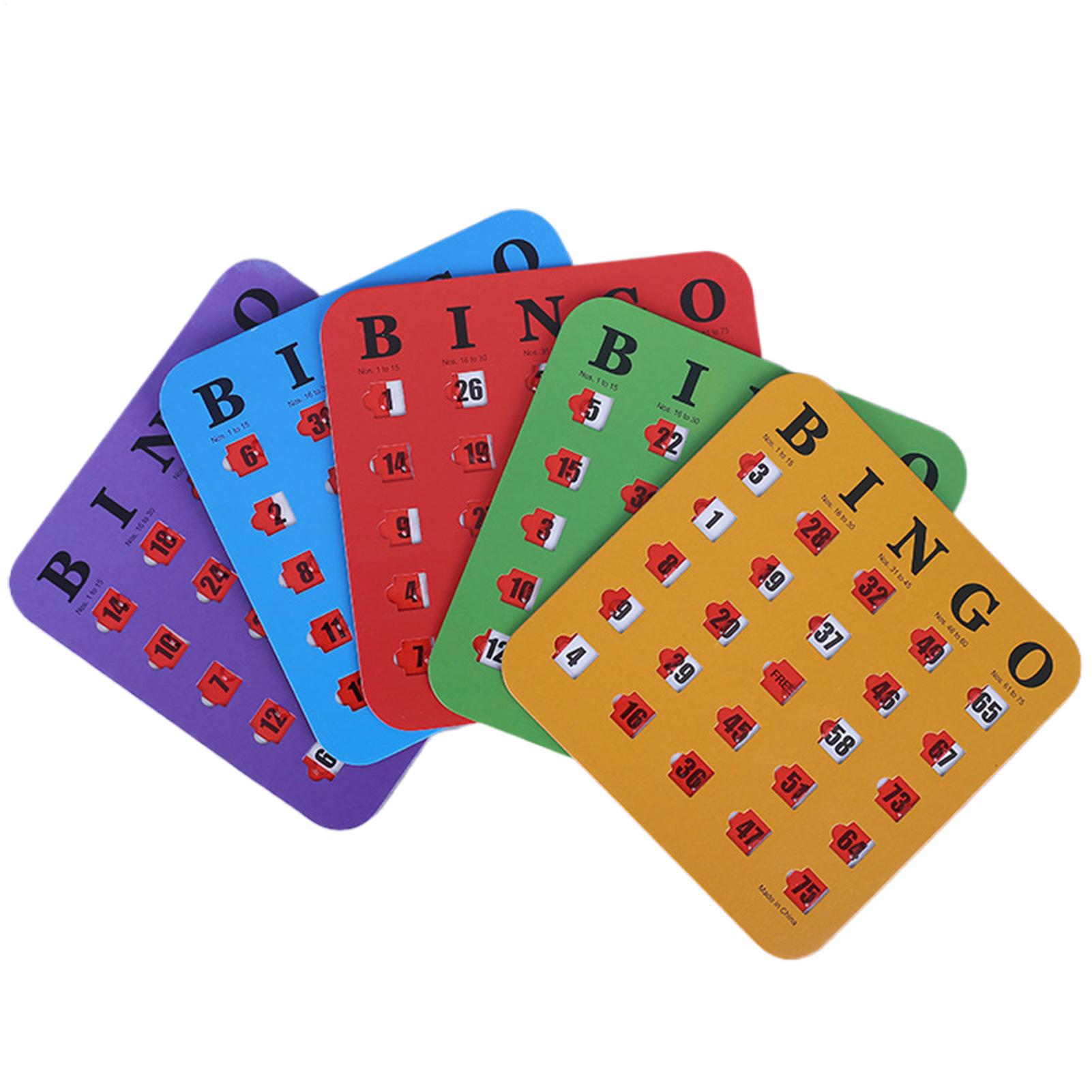 5pcs Sliding Bingo Game Cards  - Home Improvement Game recension och pris