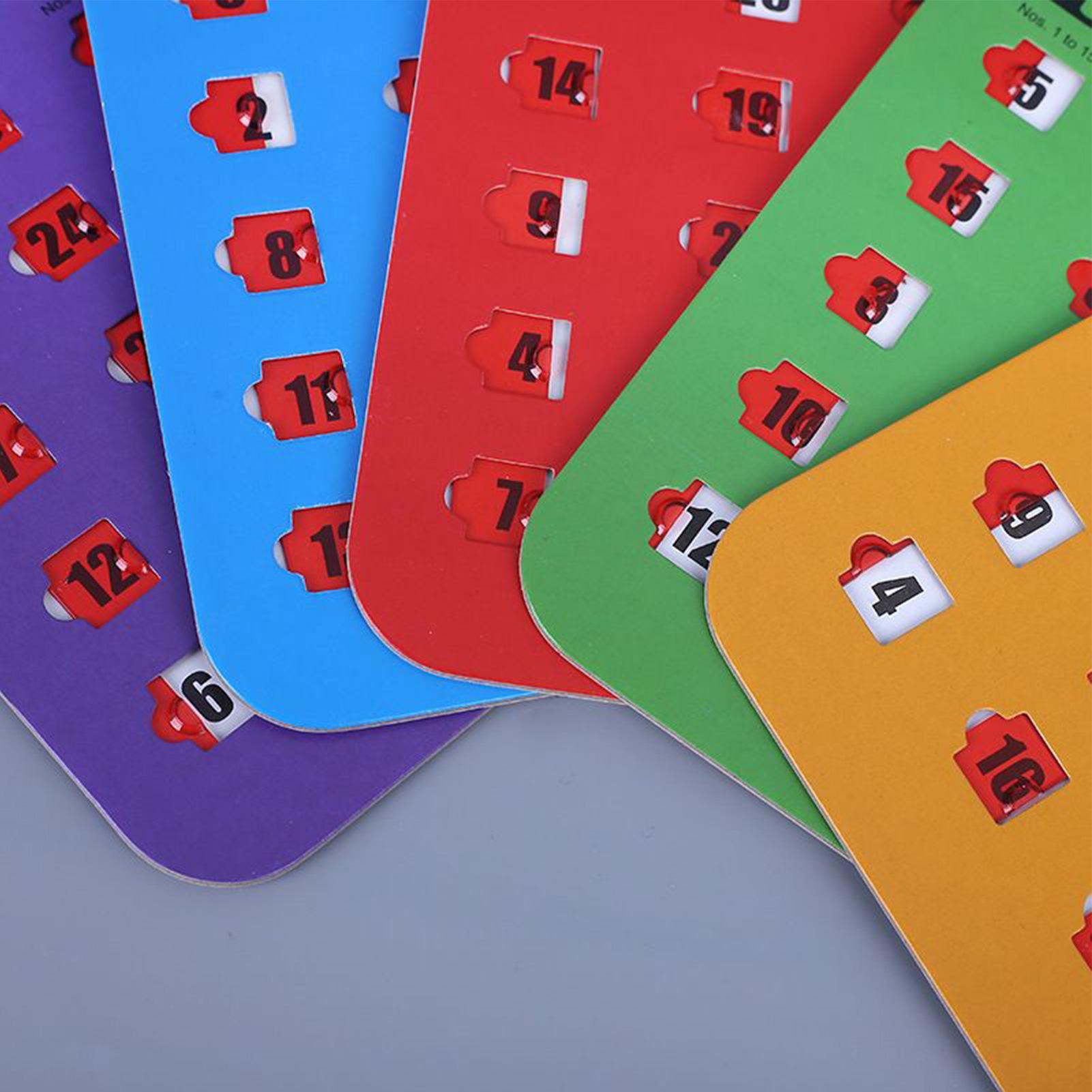 5pcs Sliding Bingo Game Cards  - Home Improvement Game recension och pris