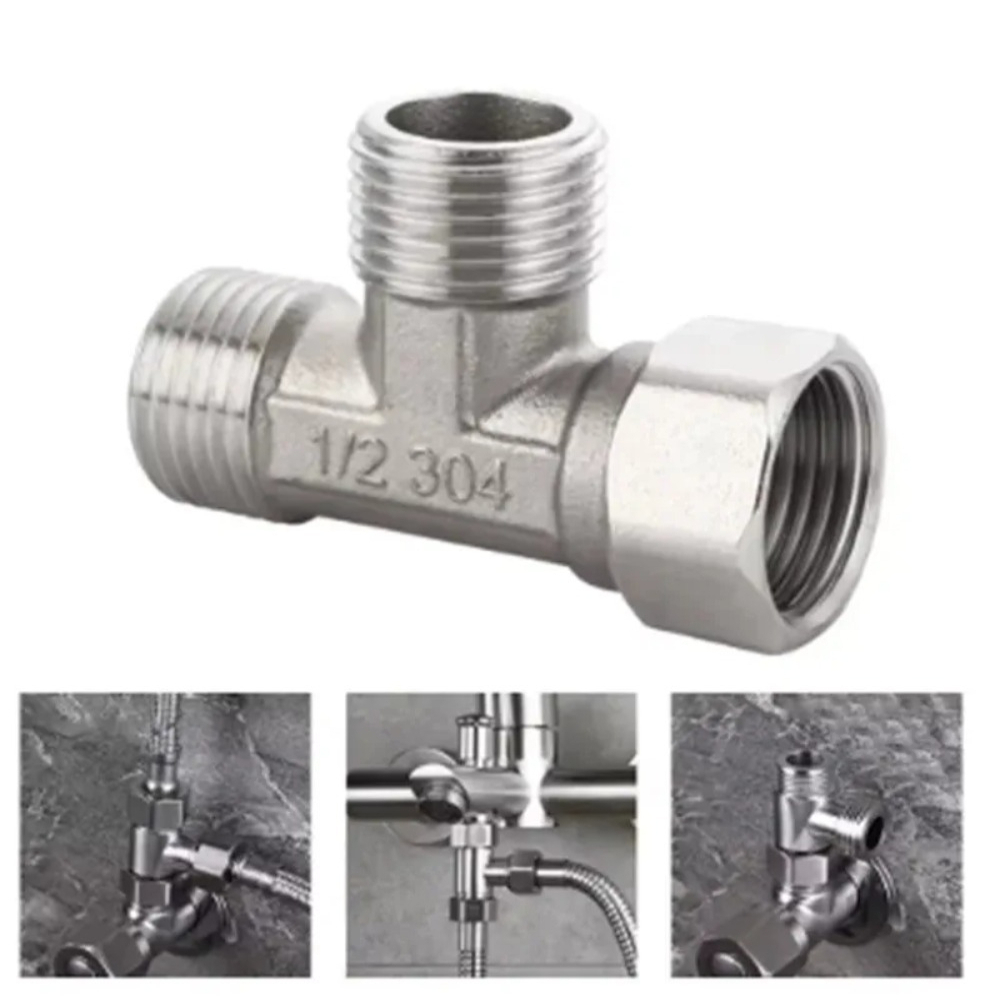 G1/2 Stainless Steel T Adapter - Toilet Flush Valve recension och pris
