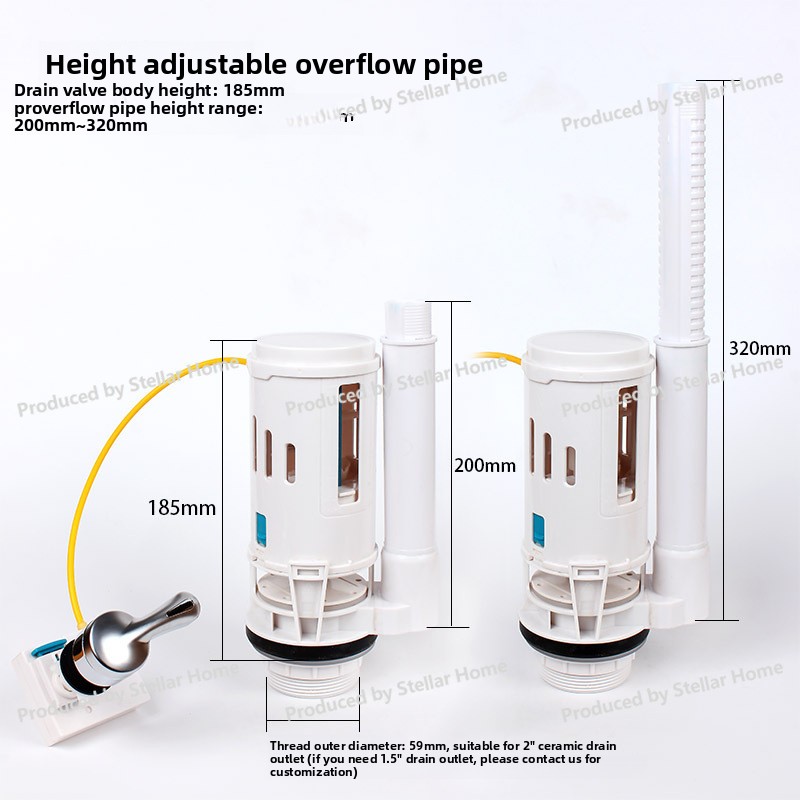 Front Wrench Type Wire Control - Toilet Flush Valve recension och pris