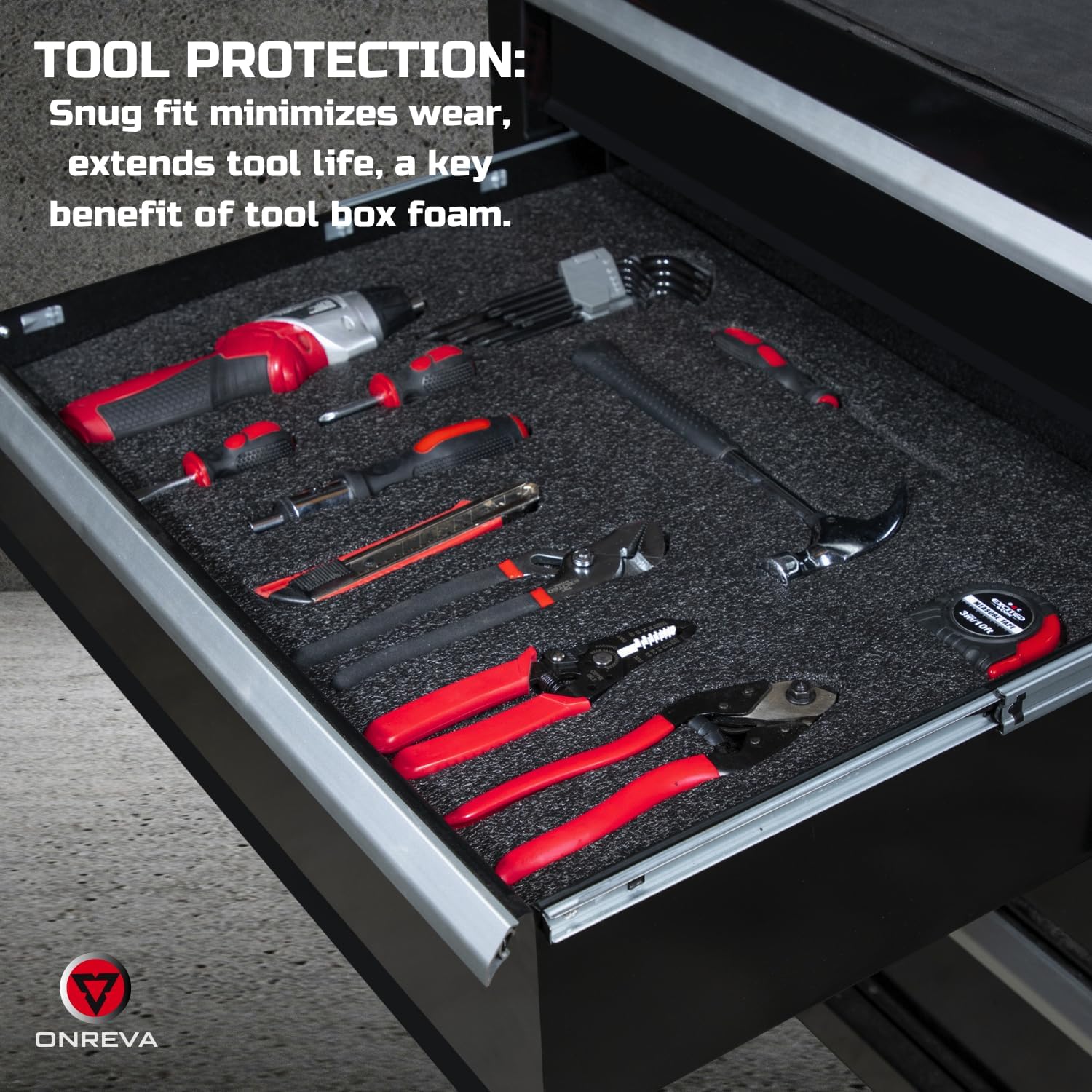 Cut Toolbox Organizer Foam Ins - Home Improvement Binford Tools recension och pris